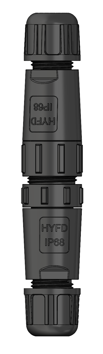 小型 5 针 4 针 3 针 2针连接器，防水等级 IP68